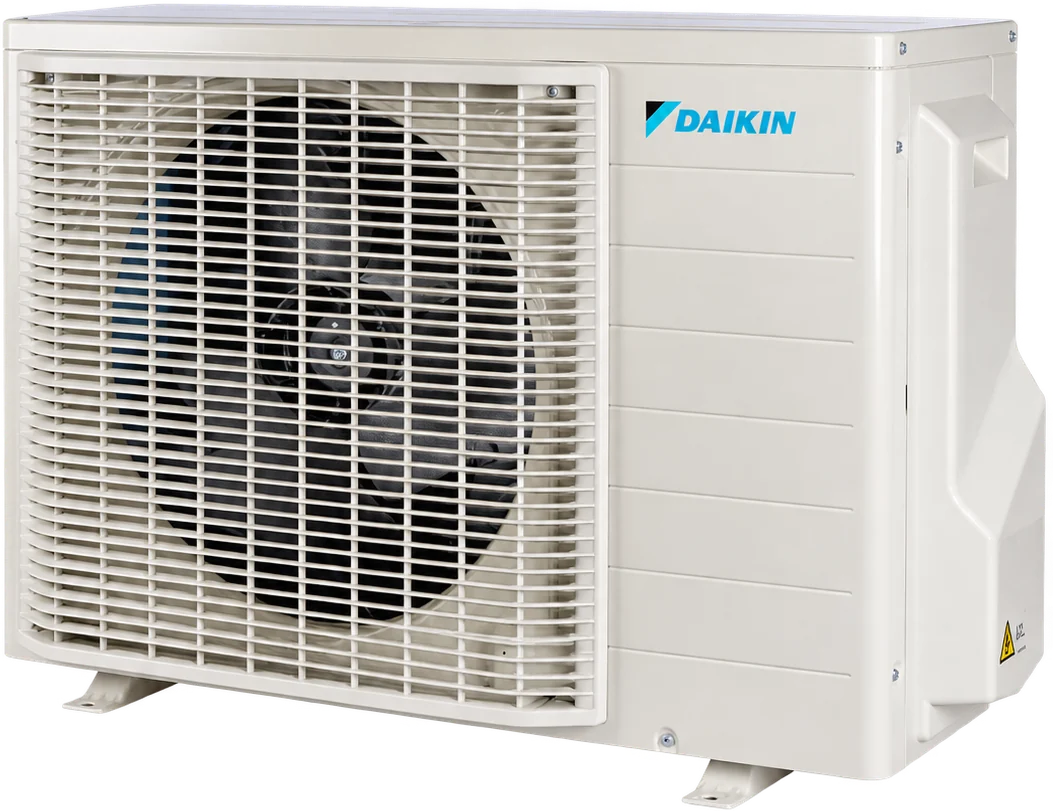 Daikin útitæki séð að framan með viftunni